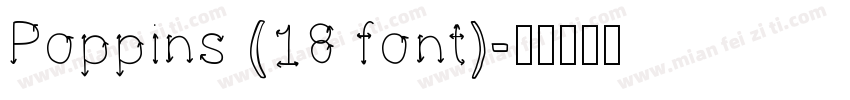 Poppins (18 font)字体转换
